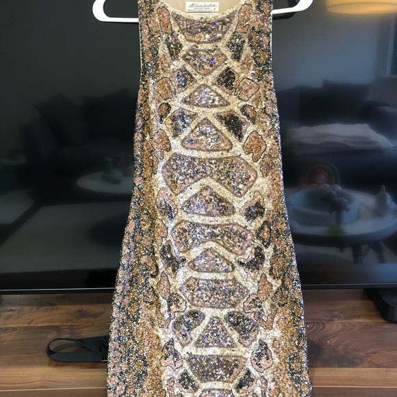 LIKE NEW All Saints Spitalfields Python Embellished Dress 2 - Picture 4 of 10